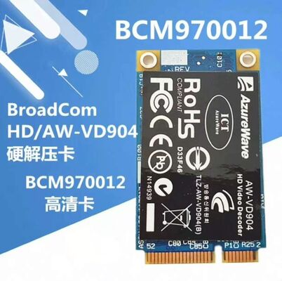 BCM970012 Crystal HD Decoder Card 1080p H.264 MPEG2 VC-1 Hardware Acceleration  High Profile BCM970012 Mini PCIe Card HD Video Playback Decoder