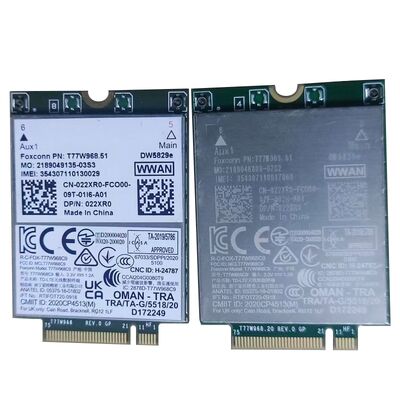 T77W968 DW5821e 4G LTE Module - Plug & Play M.2 WWAN Solution DW5821e (T77W968) Qualcomm X20 LTE Modem M.2 Key B WWAN Card T77W968 DW5821e 4G LTE Module for  Latitude 7300 7400 7540 7740