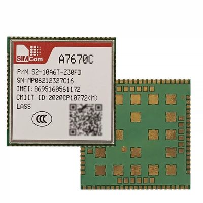 SIM A7670C 4G LTE Module CAT1 SMT Type LTE-FDD/LTE-TDD/GSM/ GPRS/EDGE Module